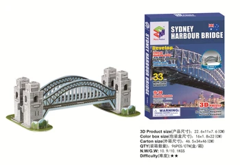 Горячие продажи головоломки Сиднейский мост Австралия 3D головоломки Развивающие игрушки трехмерные пазлы для детей и взрослых