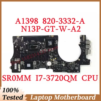 Для Apple A1398 820-3332-A 2,6 ГГц с процессором SR0MM I7-3720QM 16 ГБ Материнская плата N13P-GT-W-A2 Материнская плата ноутбука SLJ8C 100% работает хорошо