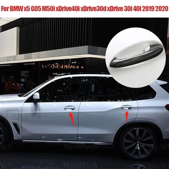 Для BMW X5 G05 M50i xDrive40i xDrive30d xDrive 30i 40i 2019 2020 Автомобильный Стайлинг Из Настоящего Углеродного Волокна Наружная Дверная Ручка Крышка