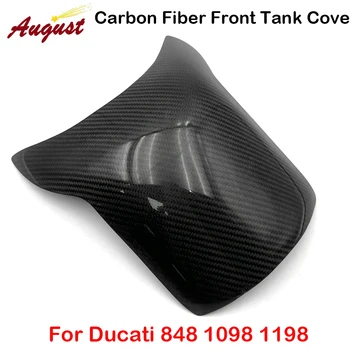 Для Ducati 848 1098 1198 Защита крышки топливного бака мотоцикла из Углеродного волокна