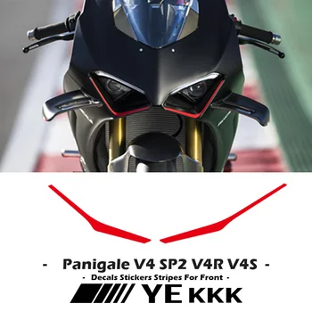 Для Ducati Panigale V4 SP2 V4R V4S V4SP Наклейки В Полоску для Переднего Обтекателя Мотоцикла Передняя Наклейка