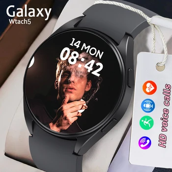 Для Galaxy Wtach 5 Смарт-часы с Bluetooth-Вызовом Для Мужчин И Женщин, Голосовой помощник с Искусственным Интеллектом, 1,39 Дюймов, Полный сенсорный экран, Модные Умные Часы 2023