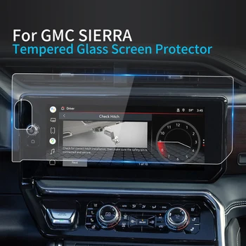 Для GMC SIERRA 2023 Защитная пленка для экрана Консоль Из Закаленного Стекла, Защита Навигатора, Автомобильные наклейки, Аксессуары