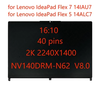 для Lenovo IdeaPad Flex 7 14IAU7 5D10S39785 5D10S39786 QHD IPS ЖК-экран с сенсорной матрицей В Сборе 2240x1400 EDP 40 Контактов 60 Гц