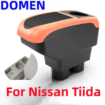 Для Nissan Sylphy Versa Tiida Latio Подлокотник Для Nissan Tiida C11 автомобильный Подлокотник коробка Интерьер USB Центральный Ящик Для Хранения Аксессуары