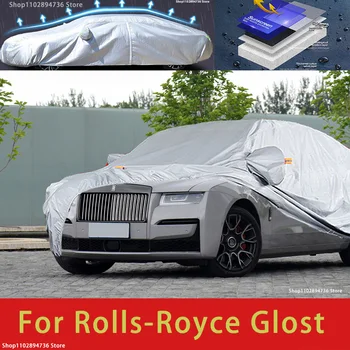 Для Rolls-Royce Glost Наружная защита, полные автомобильные чехлы, Снежный покров, Солнцезащитный козырек, Водонепроницаемые Пылезащитные внешние автомобильные аксессуары