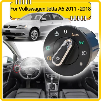 Для Volkswagen VW Jetta A6 MK6 Vento 2011 ~ 2018 Автоматический Переключатель Фар Обновление Света Тюнинг Автомобильные Аксессуары 2012 2013 2017