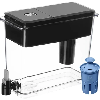 Дозатор черного фильтра для воды из полистирола на 27 чашек с фильтром ELITE
