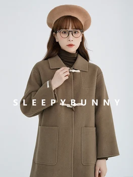 Женские зимние пальто в корейском стиле, Шикарное винтажное женское пальто для пригородных поездок Y2K, зимнее эстетичное женское холодное пальто