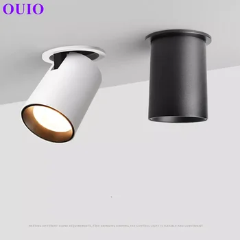 Затемняемый встроенный складной светодиодный светильник 10 Вт 15 Вт 20 Вт СВЕТОДИОДНЫЙ прожектор гостиная ТВ фон стена проход потолок COB светильник