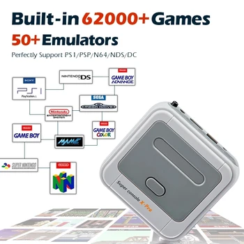 Игровая приставка Super Console X Pro TV Поддерживает выход KODI TV, Встроенные 50 Эмуляторов 62000 + Игр Для PSP/N64/DC