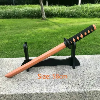 Игрушка-нож из цельного дерева 60 см и 80 см, реквизит для косплея, личное хобби, коллекционирование, Детская игрушка-меч ручной работы
