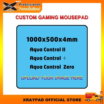 изготовленный на заказ X-raypad Aqua Control Plus/AC2/Zero размером 100x50 см, коврик для мыши без швов, настольный коврик