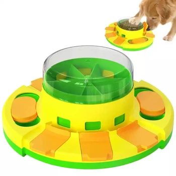 Интерактивная миска для еды, миска для медленного приготовления пищи, обучающая игра для собак