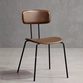 Итальянский Железный обеденный стул в Скандинавском индустриальном стиле, Дизайнерский Одноместный стул, Табурет для макияжа, Сетчатый красный Стул Ins sillas de comedor