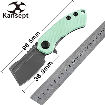 Карманные складные ножи Kansept Mini Korvid K3030 под 3 дюйма CPM-S35VN с рукояткой из G10 / титана, разработанные Koch Tools для EDC