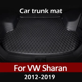 Коврик для багажника автомобиля Volkswagen Sharan Seven seats 2012 2013 2014 2015 2016 2017-2019 грузовой лайнер ковер аксессуары для интерьера чехол
