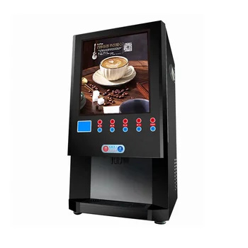 Коммерческая кофеварка Настольный торговый автомат для приготовления чая с молоком и кофе