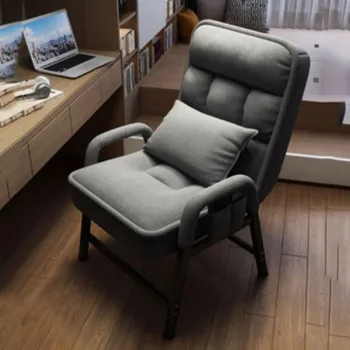 Компьютерное Домашнее кресло, Удобное Для Сидячего образа жизни, Ленивая спинка, Повседневный офисный диван, может откидываться, игровое кресло для учебы в общежитии