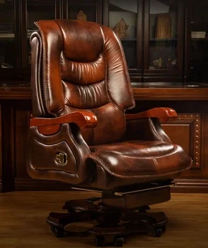 Кресло босса может наклоняться Офисное кресло Офисное кресло Бизнес компьютерное кресло Вращающееся кресло Кресло большого класса