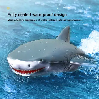 Лодка с дистанционным управлением Ultimate Shark - испытайте реалистичное моделирование благодаря водонепроницаемому дизайну и высокой скорости движения
