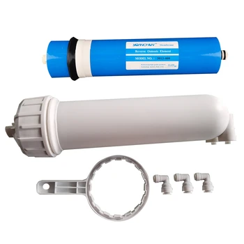 Мембрана обратного осмоса RO 400 GPD, Быстроразъемные фитинги 1/4 дюйма, для домашней системы фильтрации питьевой RO-воды под раковиной