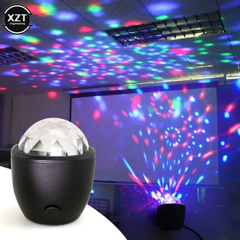 Мини-Диско-шар Light Galaxy Проектор Led Party Effect Lighting Голосовое Управление 3 Вт RGB мини-шаровая лампа для KTV Hfor Club Karaoke