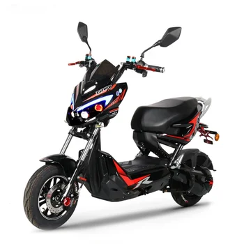 Мотоцикл электрический 60V 72V более дешевый электрический скутер мотоцикл взрослый велосипед высокоскоростной мотор 1500W