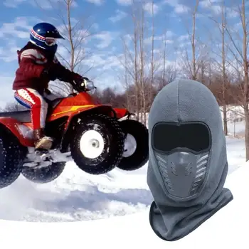 Мотоциклетная тепловая маска для лица Флисовая Езда на велосипеде Зимняя Ветрозащитная Теплая маска для бега Дышащий Солдатский защитный чехол на все лицо