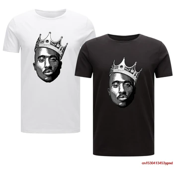 Мужская футболка Tupac Shakur B.I.G. Biggie Smalls, большая мужская футболка в стиле хип-хоп 2pac, ретро мужская футболка в стиле хип-хоп, мужская футболка