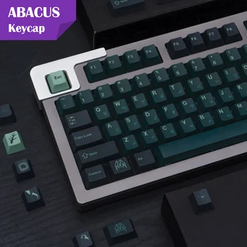 Набор Клавишных Колпачков ABACUS Cherry Keycaps PBT 130 Keys для сублимации красителя GMK Terror Below Keycap Set для механических игровых Клавиатур на заказ 