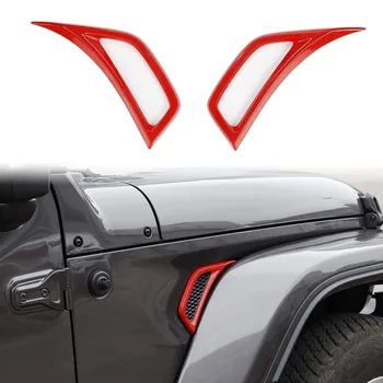 Накладка на крыло автомобиля, накладка на воздухозаборник, декоративная наклейка на вентиляционное отверстие для Jeep Wrangler JL 2018-2023