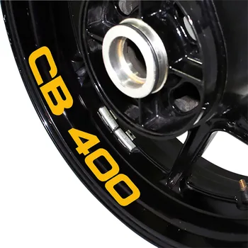 Новая мотоциклетная модифицированная наклейка на переднее/заднее колесо, водонепроницаемая светоотражающая наклейка на колесо в цвет боковой полосы для HONDA CB400 cb 400