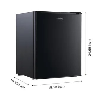 Однодверный мини-холодильник Galanz, 2,7 кубических фута, черный, Estar