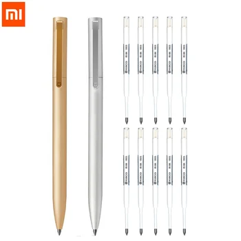 Оригинальная металлическая ручка Xiaomi Mi Sign Pens Rollerball pучка Caneta PREMEC Switzerland с заправкой для деловых офисных школьных канцелярских принадлежностей