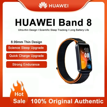 Оригинальный Huawei band 8 NFC Edition Интеллектуальный Спортивный Новый Датчик кислорода в крови, сердечного ритма, мониторинга состояния сна, смарт-браслет для плавания 8