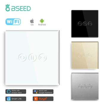 Переключатель штор BSEED Wifi Беспроводной интеллектуальный Переключатель штор Smart Поддержка голосового управления приложением Tuya Google Assistant