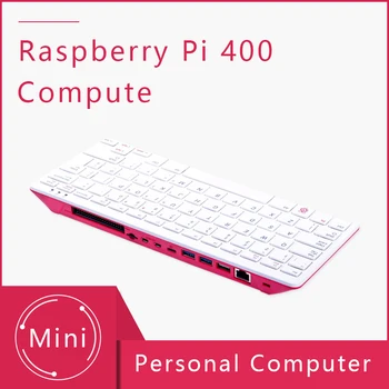Персональный компьютер Raspberry Pi 400 Включает в себя блок питания, клавиатуру, SD-карту, мышь, поддержку Dual HD MI 4K WiFi Bluetooth