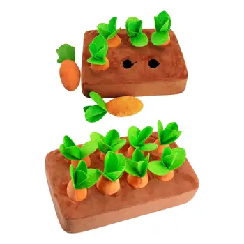 Плюшевая игрушка-морковка Развивающие игры Обучающие Интерактивные садовые игрушки-головоломки для занятий в помещении