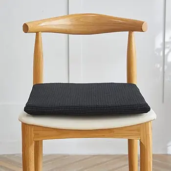 Подушка для сиденья стула из пены с эффектом памяти для кухни, Нескользящие подушки для обеденных стульев, квадратные накладки для стульев для столовой 16 дюймов