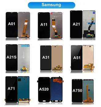 Подходит для Samsung A02S в сборе J серии S-поколения Note Family Plus с экраном M31 в рамке TFT Mobile OLED
