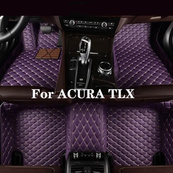 Полностью Объемный изготовленный на заказ кожаный автомобильный коврик для ACURA TLX 2006-2009 (модельный год) Автомобильные Аксессуары для интерьера