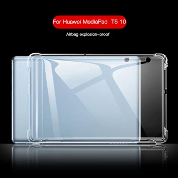Противоударный чехол для Huawei MediaPad T5 10 10,1 AGS2-W09/L09/L03/Honor Play Pad5 Чехол TPU Силиконовый Прозрачный чехол Coque Fundas