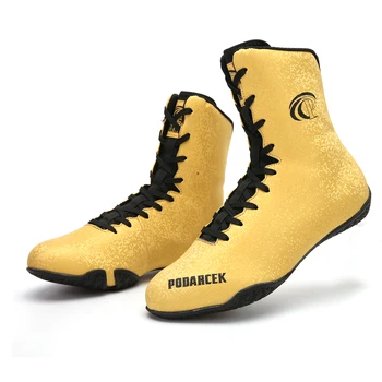 Профессиональная обувь для борьбы, Унисекс, Мужские и женские боксерские ботинки Высшего качества, обувь для соревнований, спортивная обувь для боя, Дизайнерская обувь для бокса