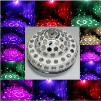 Светодиодная лазерная лампа Magic ball со вспышкой KTV, вращающийся красочный световой бар, освещение комнаты, вращение на 360 градусов, излучение красно-зеленого лазера