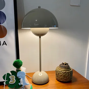 Северная Европа простой кабинет гостиная спальня дизайнерская креативная теплая грибная настольная лампа