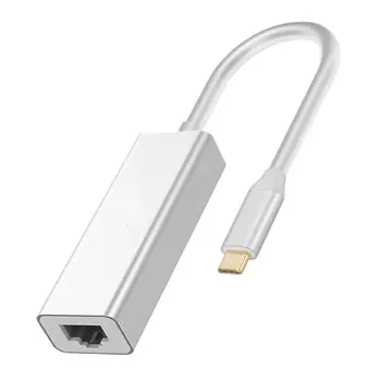 Сетевой адаптер для ПК, широко совместимая сетевая карта USB, адаптер Ethernet для ноутбука Type-C