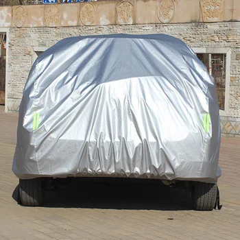 Солнцезащитный козырек для автомобиля, водонепроницаемый пылеуловитель для автомобиля, защитный чехол для автомобиля со светоотражающими ремешками 510x210x175 см