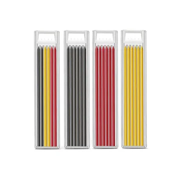 Твердые механические карандаши для плотницких работ с заправкой, черный/красный/желтый/Цветной карандаш для заправки деревообрабатывающих писчих инструментов для строительства