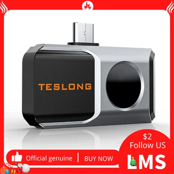 Тепловизионная камера Android - Тепловизионная камера Teslong с разрешением 256x192 /160x120, теплочувствительностью 50 Мкм, палитрой из 6 цветов